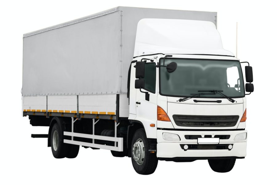 Truck on isolated background isolate